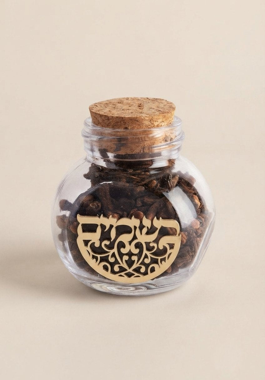 כלי בשמים זכוכית עם ציפורן