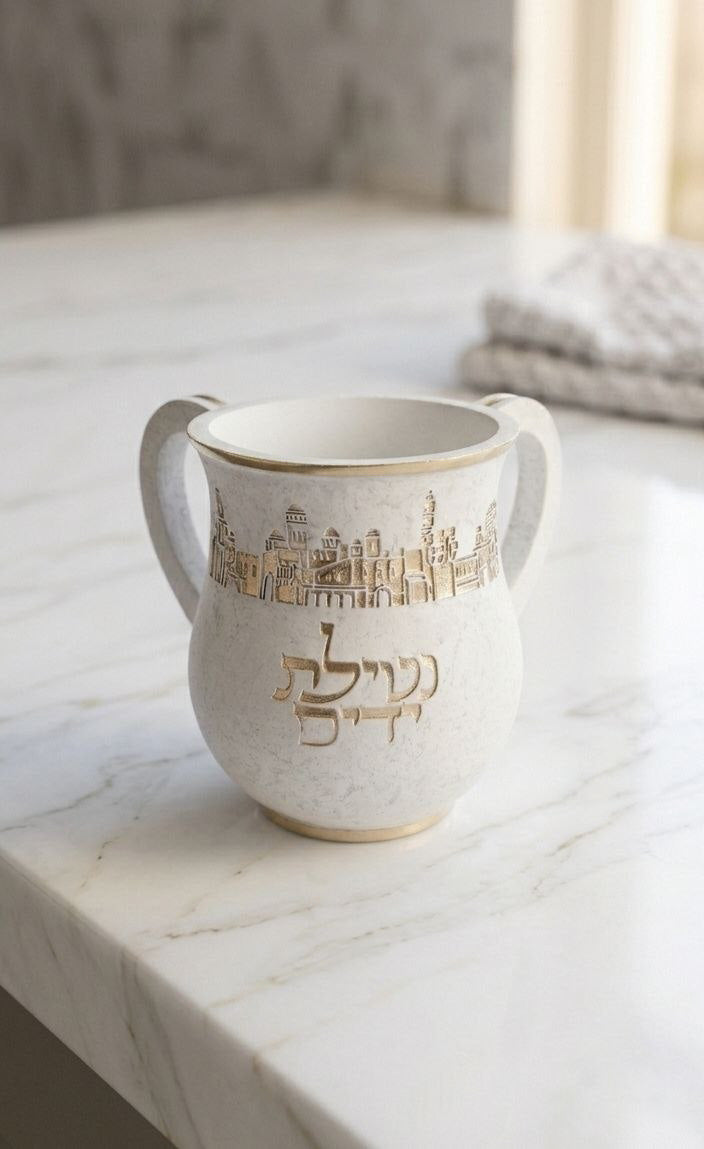 נטלה מהודרת מפולימר חריטות זהב