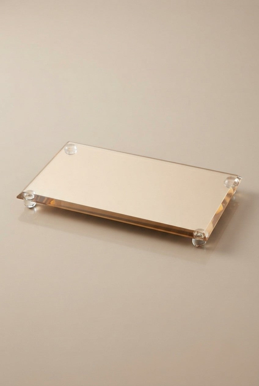 מגש לפמוטים גוון זהב